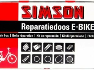Simson Bandenreparatiedoos E-bike Rood