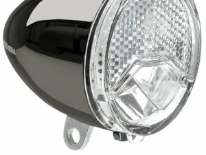 Retro 606 AXA KOPLAMP NAAFDYNAMO STEADY 15LUX OP KAART Dark Chrome