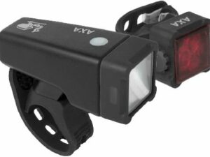 Axa Verlichtingsset Niteline T4-R USB (op kaart) Zwart