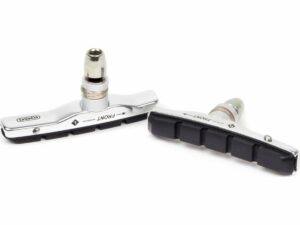 Elvedes V-type velgremblokset 72 mm met aluminium Zilver